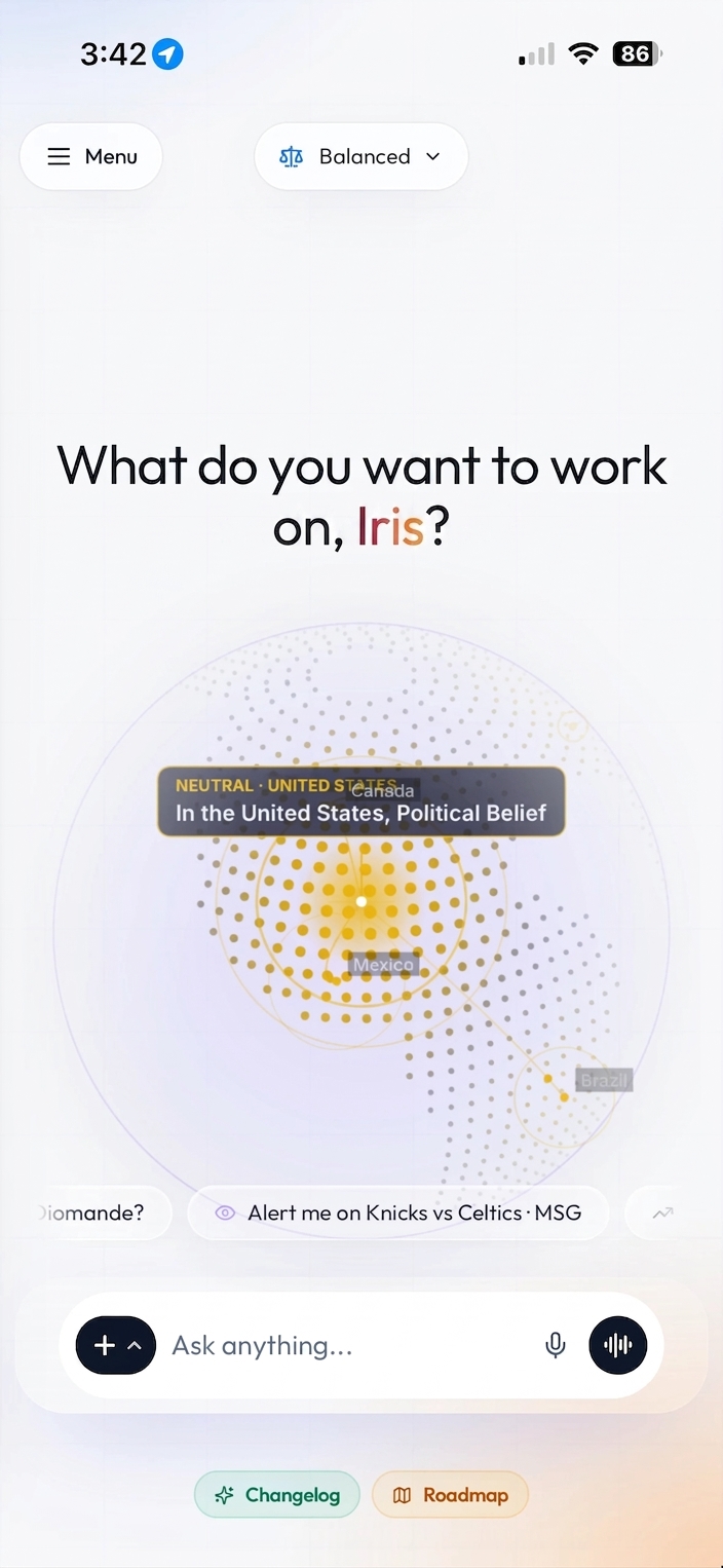 Aura answering with four AI models at once