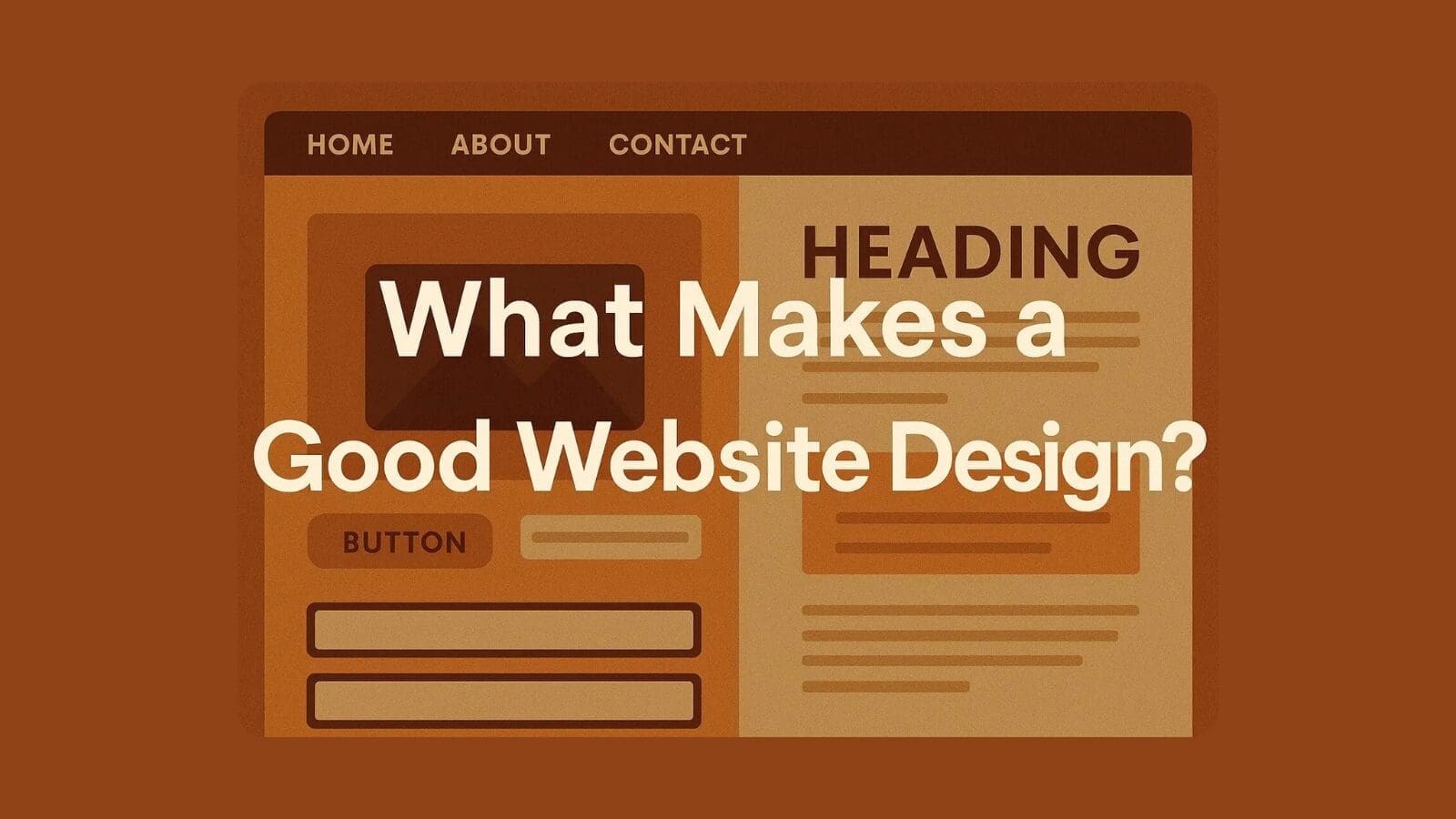 what makes a good webdesign