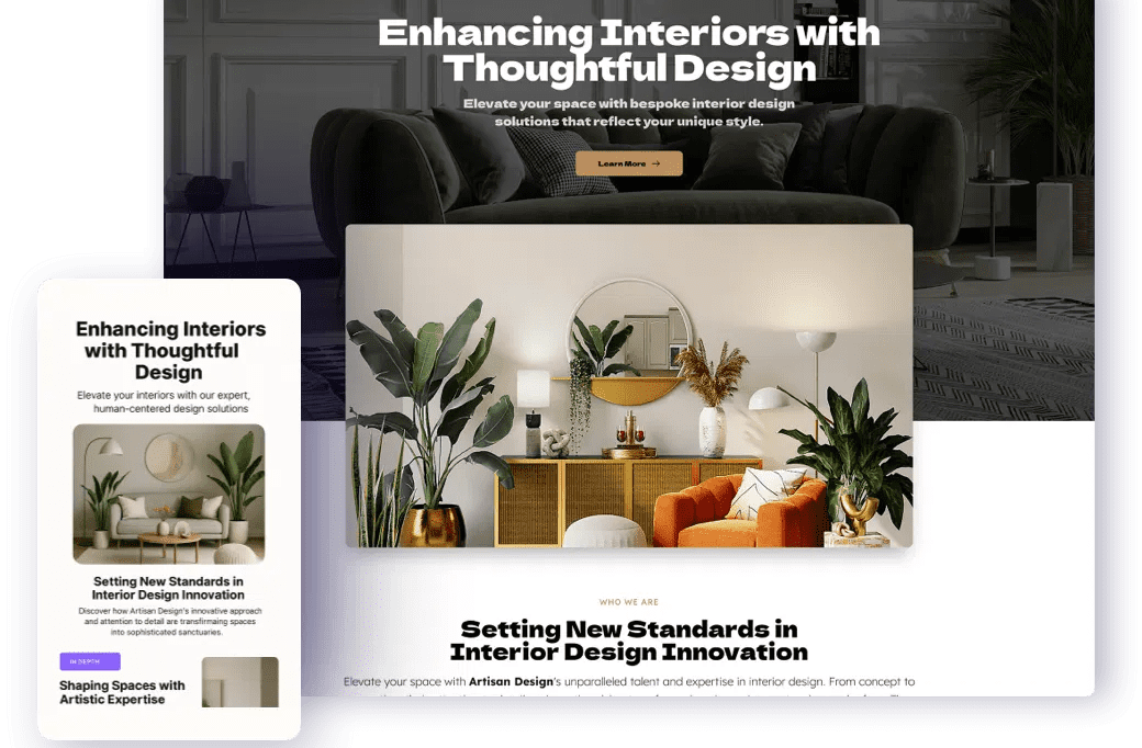 website screenshot